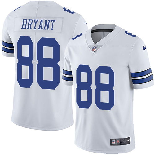 Nike Cowboys #88 Dez Bryant White Men's Stitched NFL Vapor Untouchable Limited Jersey - Click Image to Close